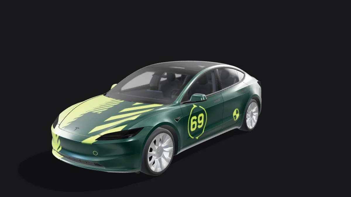 Model 3 with a geometric Divide digital wrap