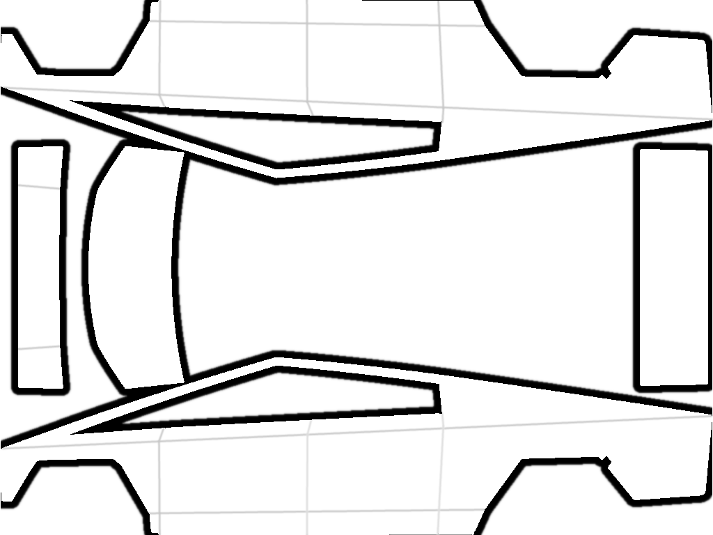 Cybertruck Tesla Paint Shop UV template